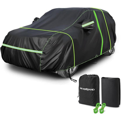 SUV Autoabdeckung Vollgarage – Wasserdicht & Reflexstreifen XL (510x200x180cm)