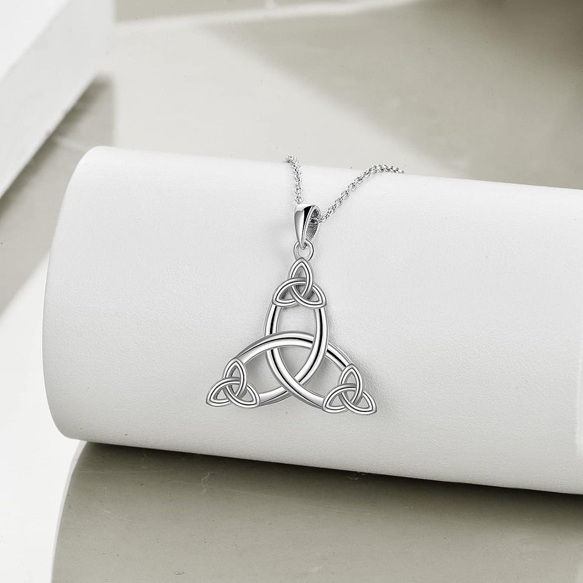 Keltischer Knoten Herz Halskette Sterling Silber Schmuck