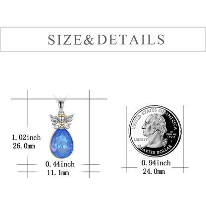 Engelsflügel Halskette 925 Sterlingsilber Schmuck Damen