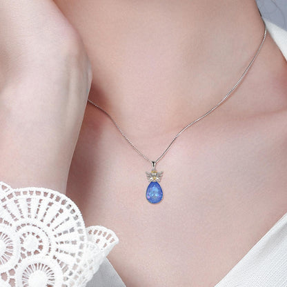 VONALA Engelsflügel Halskette 925 Sterling Silber Schutzengel Schmuck Damen