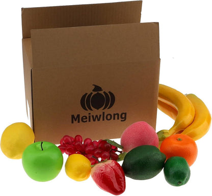 Meiwlong 10er Pack Künstliche Früchte Dekoration Haushalt Realistisch Faux Fotografie Ornaments
