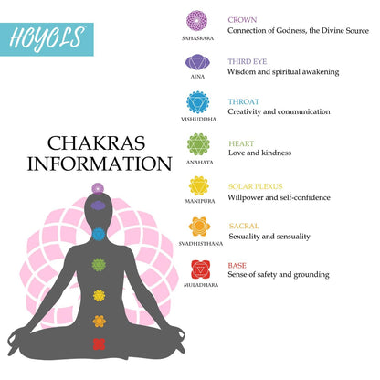 Chakra Haargummis Set 56 Stück Elastikbänder 7 Farben 4mm