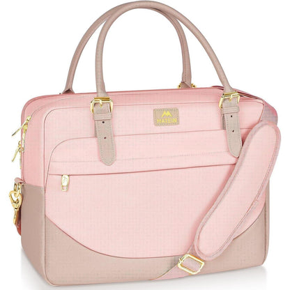 Laptoptasche Damen 15,6 Zoll Business Umhängetasche Pink
