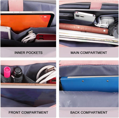 Laptoptasche Damen 15,6 Zoll Rosa Business Aktentasche Handtasche
