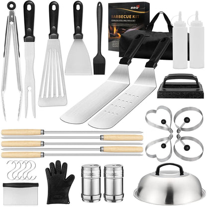 XL Grillzubehör Set 30tlg Grillbesteck Geschenke für Männer