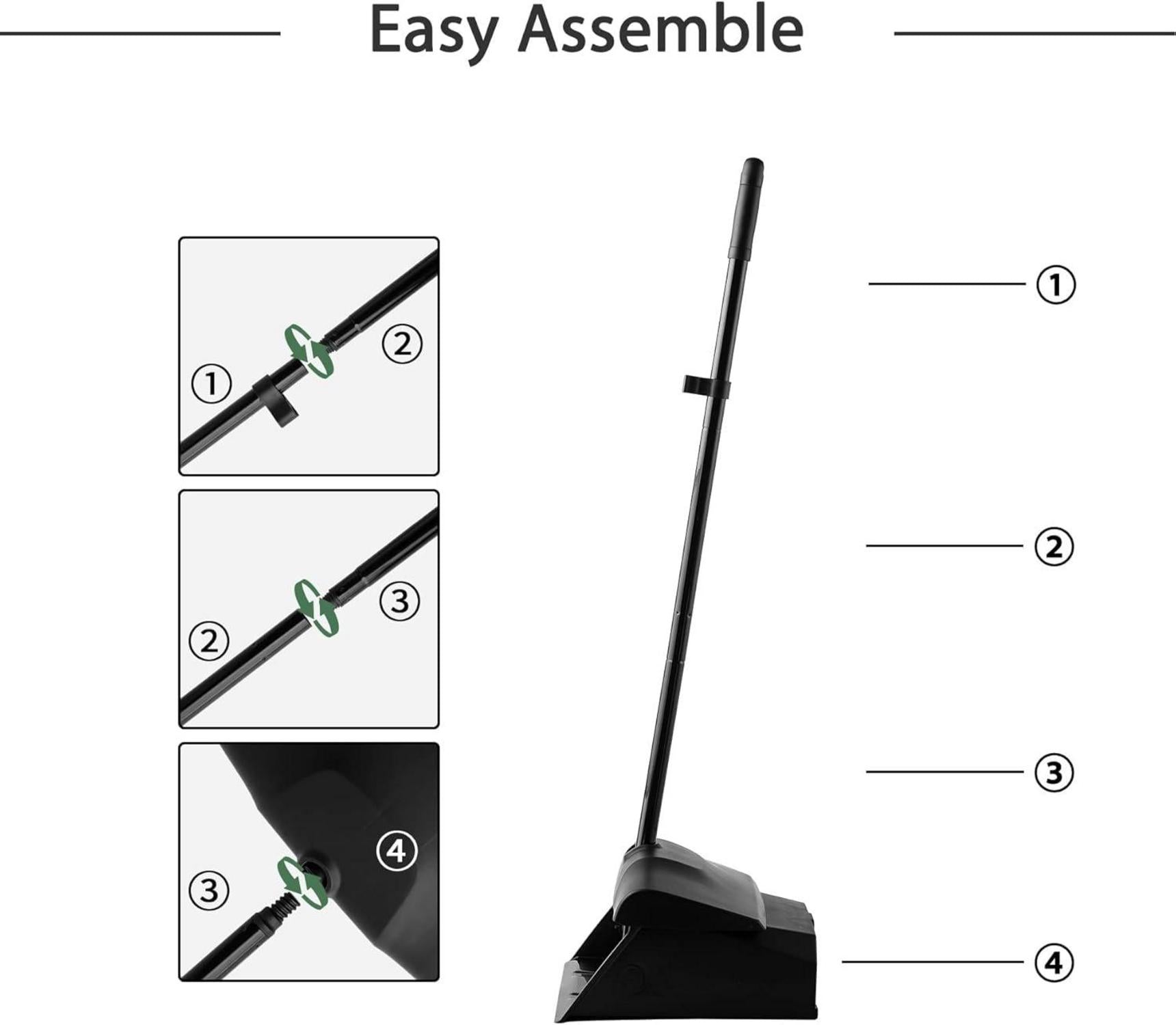 Eyliden Besen Kehrschaufelset Lang Griff Combo In/OutdoorJ