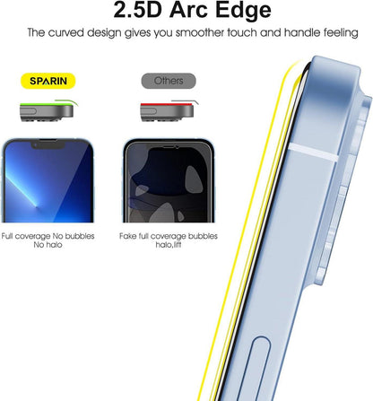 Schutzfolie iPhone 13 Pro 6,1 Zoll, Displayschutz + Kameraschutz 3+2er Set 2021