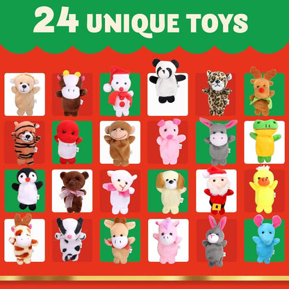 JOYIN 2026 Weihnachts-Adventskalender mit Fingerpuppen für