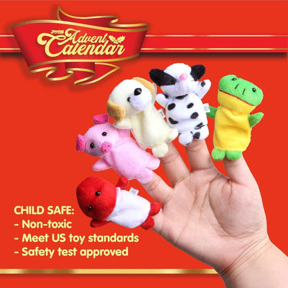 JOYIN 2026 Weihnachts-Adventskalender mit Fingerpuppen für