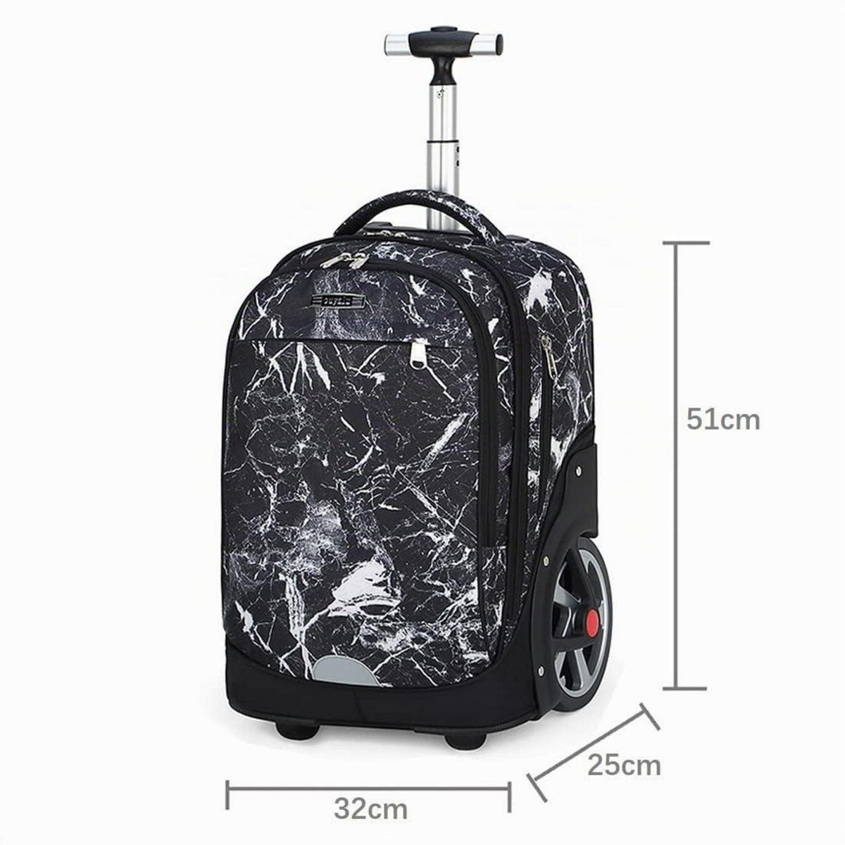 Schulrucksack mit Rädern für Kinder – Großer Stauraum & Trolley