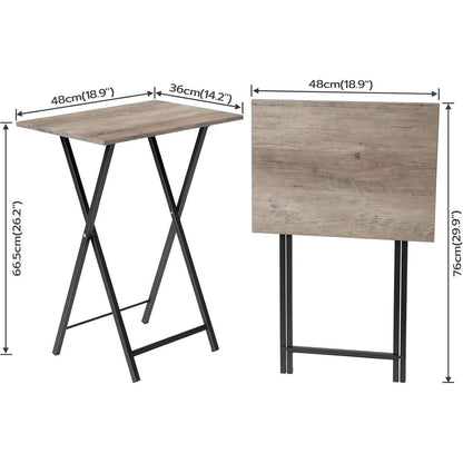 Klappbarer Beistelltisch Industriestil Tray Tablett Tisch