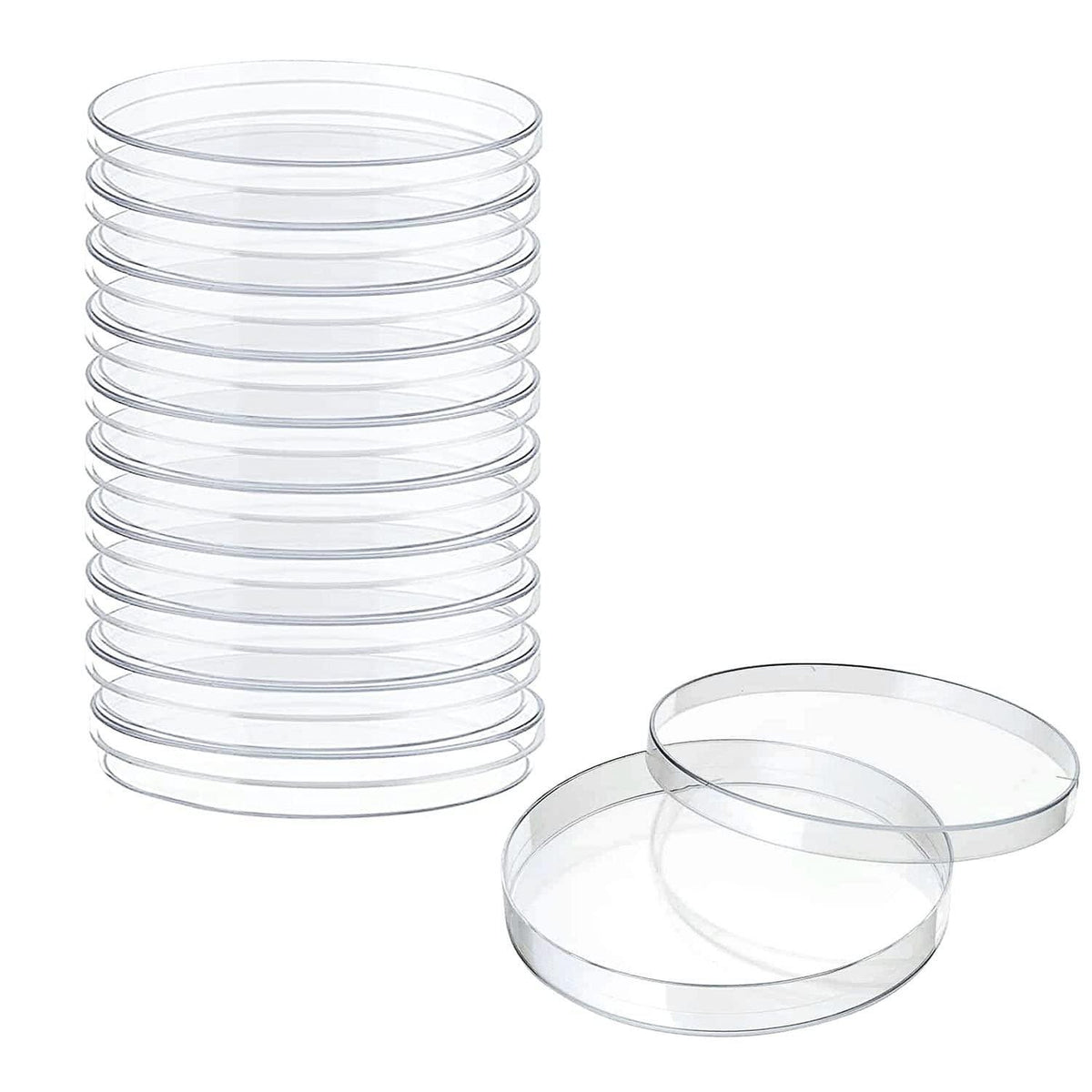 20 Kunststoff-Petrischalen sterile Bakterienkulturschale 70 mm x 15 mm