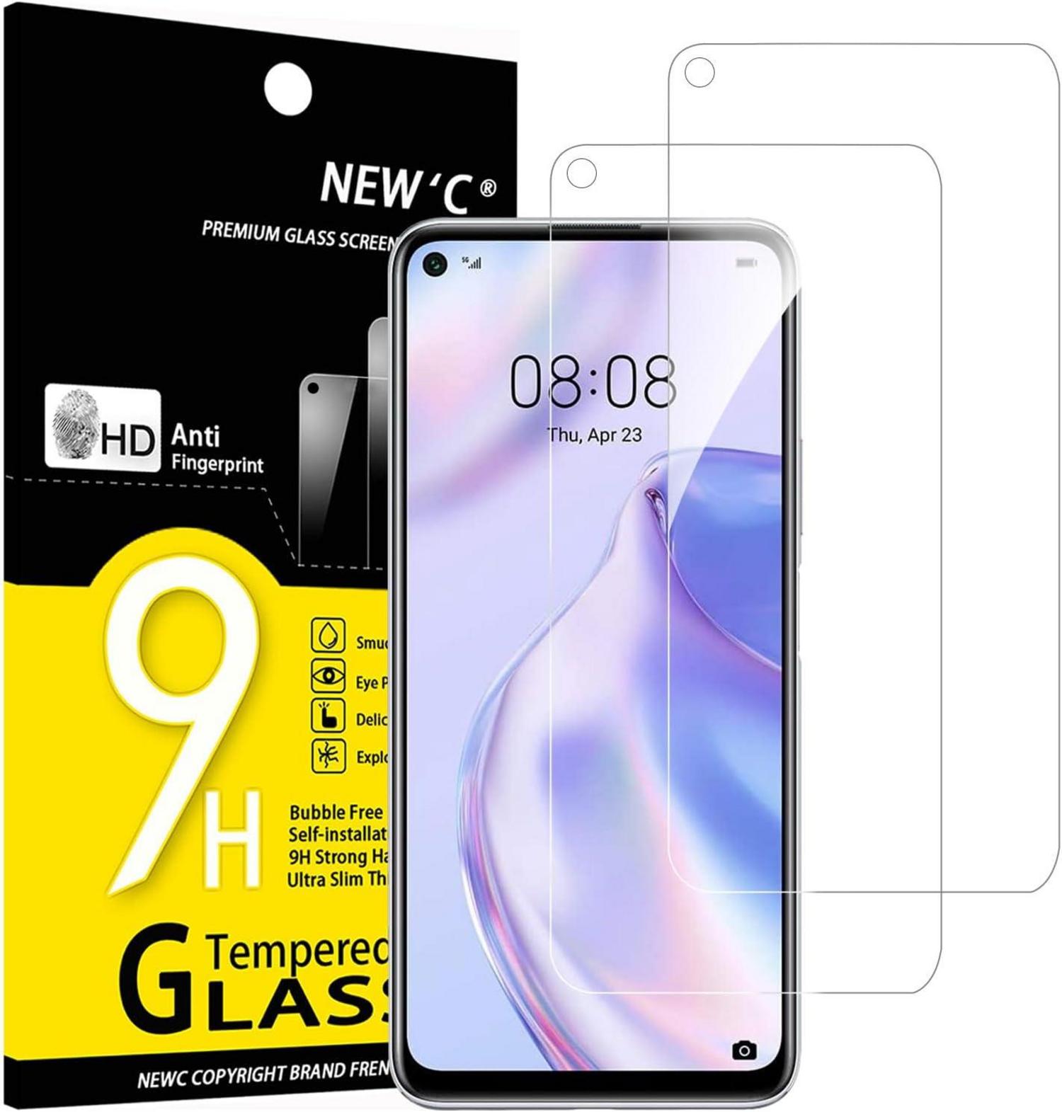 Panzer Schutz Glas für Huawei P40 Lite 5G 2er Pack 9H Härte Ultra-klar