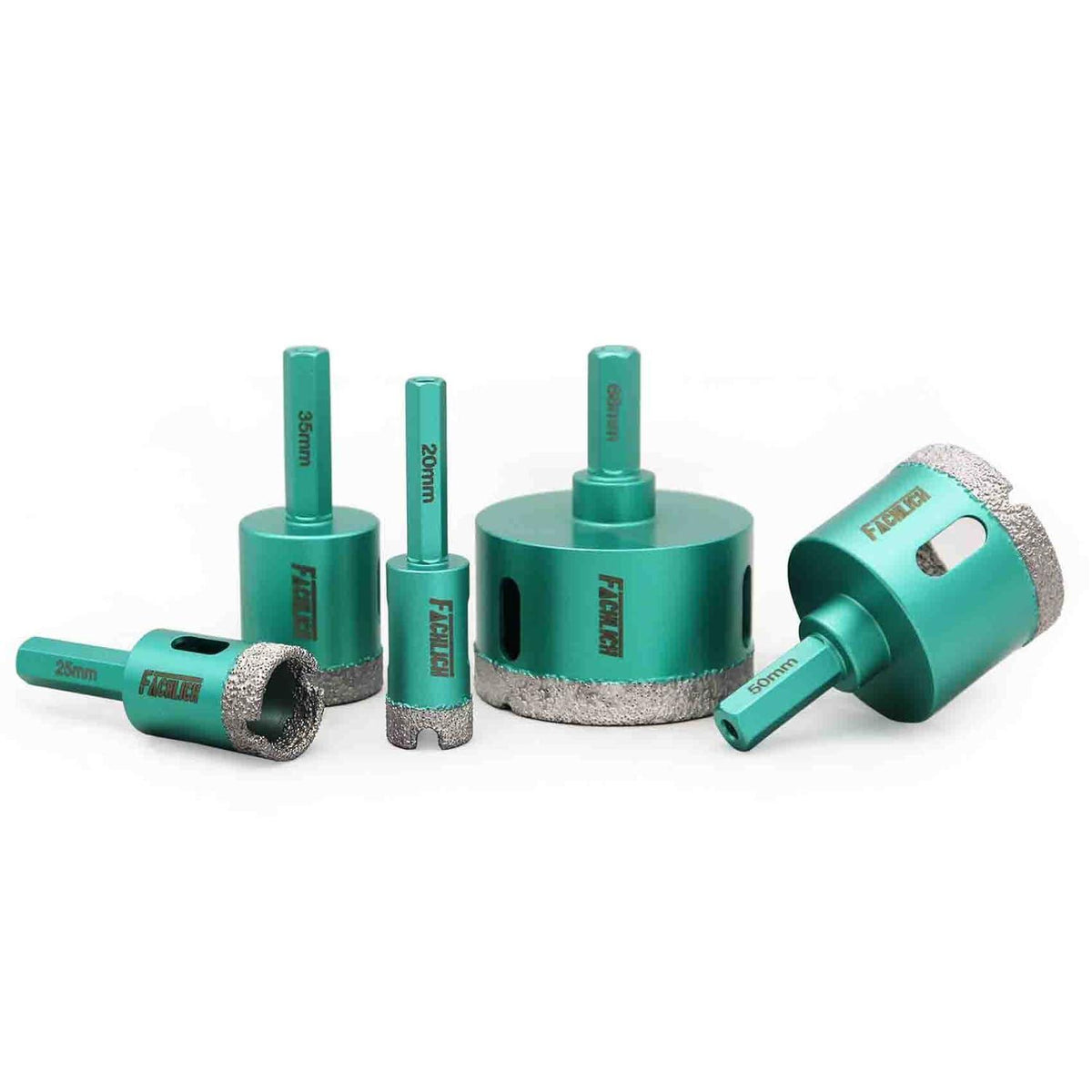 Diamantbohrer Set 20-68mm für Fliesen & Granit