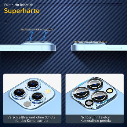 Kameraschutz 3er Pack für iPhone 13 Pro/Pro Max 9H Härte Schutz