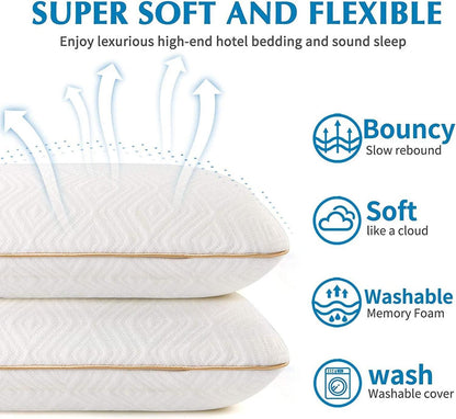 Memory Foam Kopfkissen für Seitenschläfer und Rückenschläfer