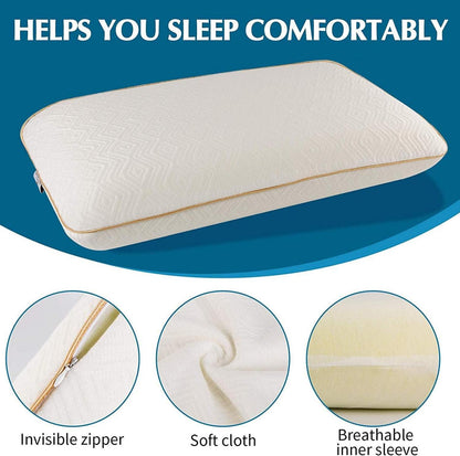 Memory Foam Nackenkissen Ergonomisches Schlafkissen 70x40x13cm