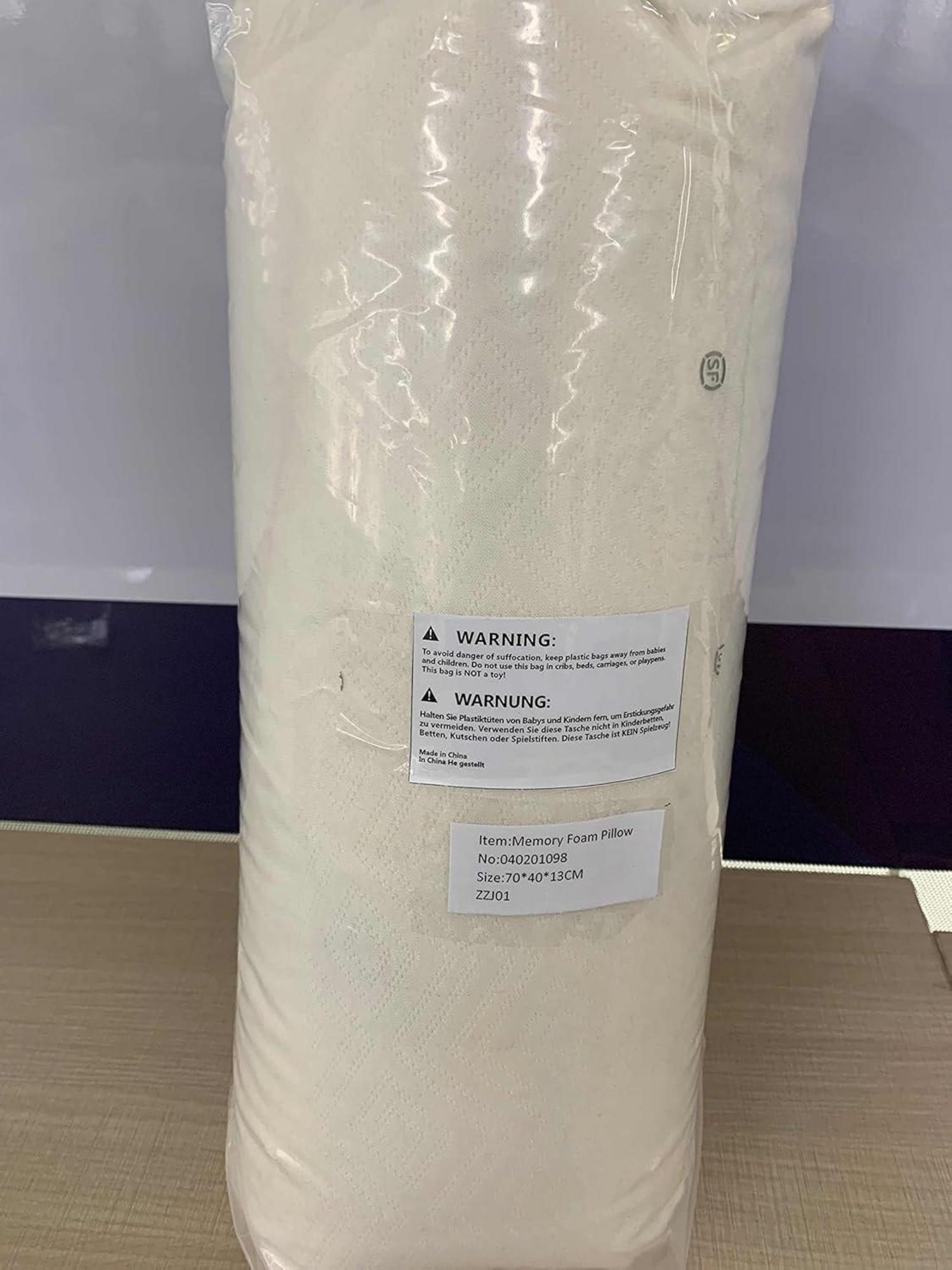 Memory Foam Nackenkissen Ergonomisches Schlafkissen 70x40x13cm