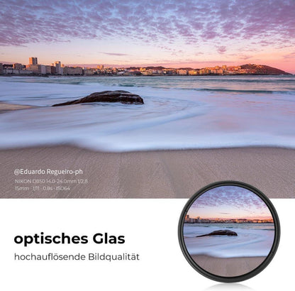 62mm Variabler ND Filter ND2-ND400 Slim Neutral Graufilter