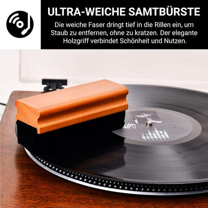 Antistatik Schallplattenbürste Reinigungsset 4in1 Vinyl LP