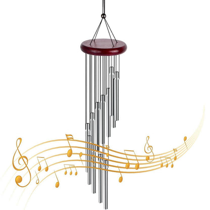 Metall Windspiel Garten – 12 Rohre, Dekoration Terrasse & Balkon