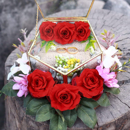 Künstliche Rosenköpfe Rot 50 Stück 6cm für Deko & Basteln