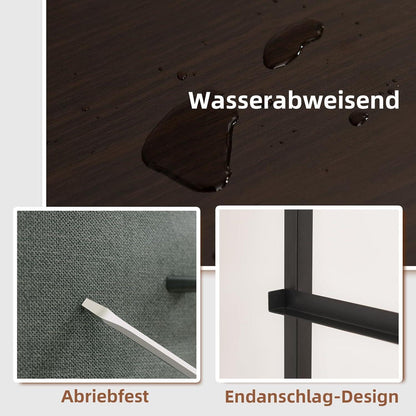Somdot Stoffkommode 5 Schubladen – Grau, Schlafzimmer Organizer