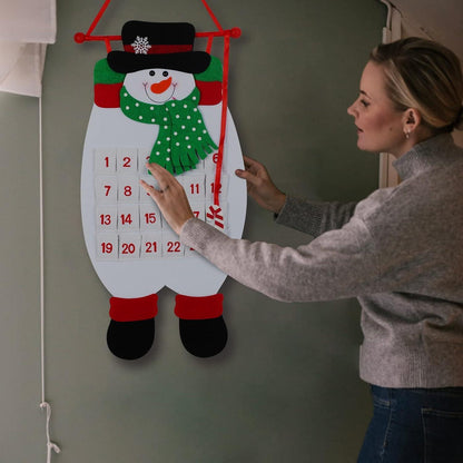 TAZEMAT Adventskalender Schneemann Filz Stoff Tüten Kinder