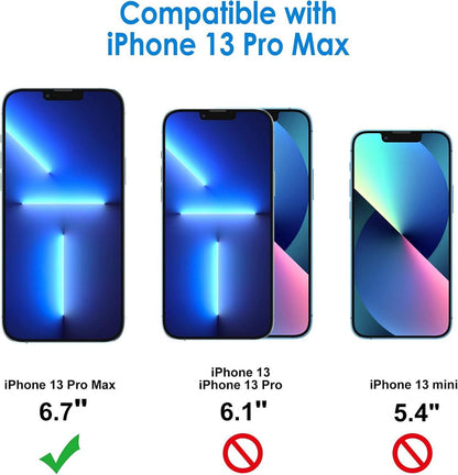 Displayschutzfolie Panzer Glas iPhone 13 Pro Max 6,7 Zoll 9H 3 Stück