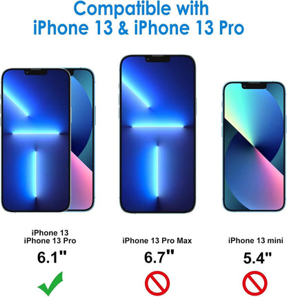 iPhone 13 Pro Schutzfolie aus gehärtetem Glas 3 Stück