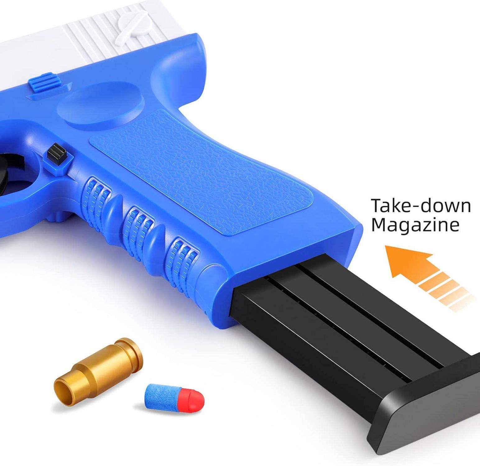 Spielzeug Soft Foam Gun Set mit 2 Magazin und Schalldämpfer, für Kinder