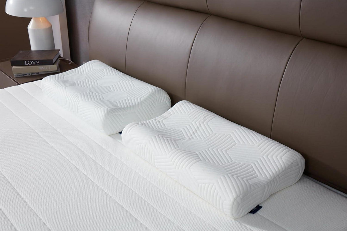 Orthopädisches Memory Foam Nackenkissen 60x36x12cm RUCO-BAC Bezug