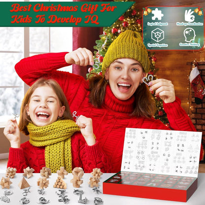 Adventskalender 2026 Knobelspiele Kinder Metall Holz Puzzle