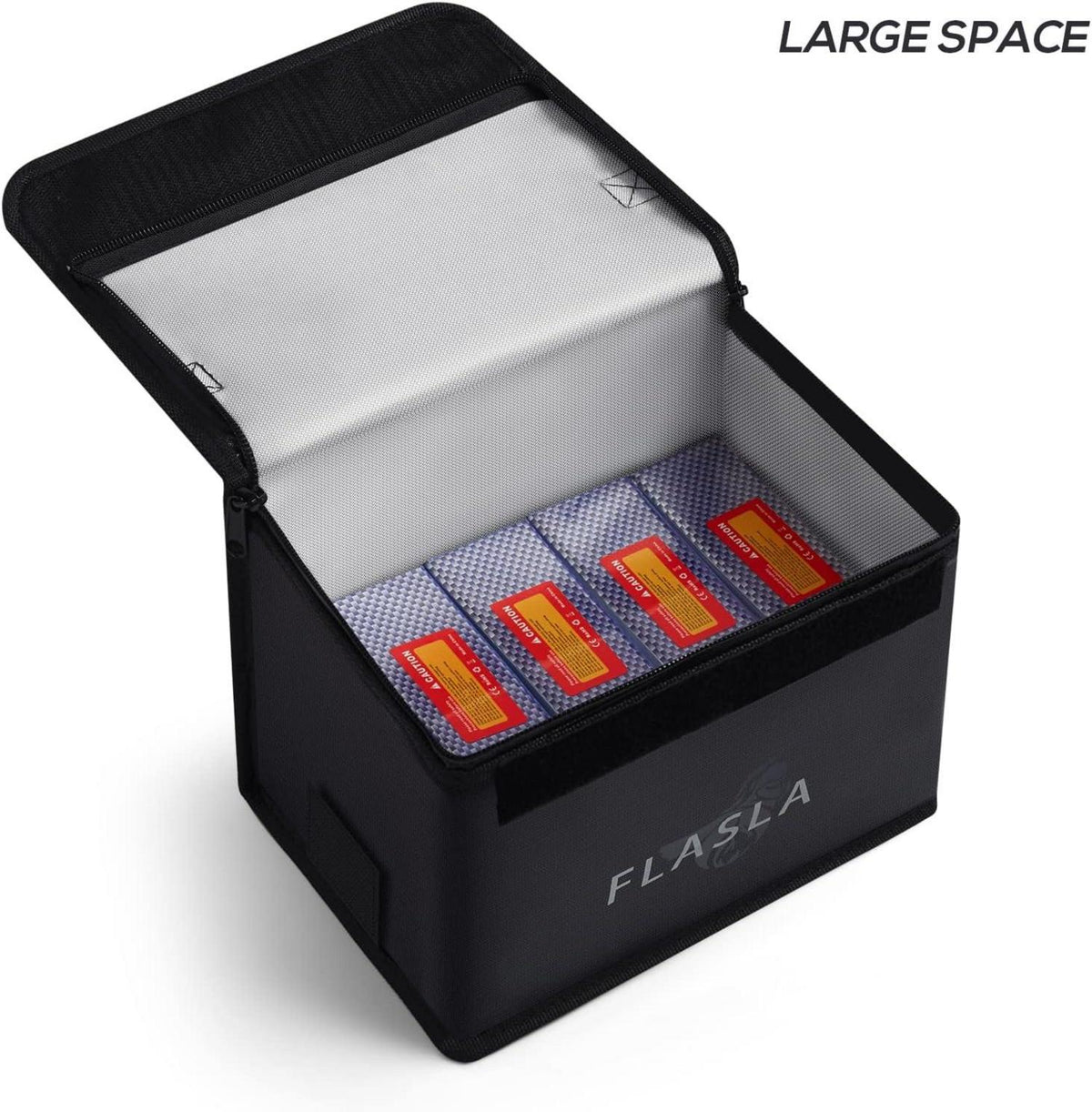 Feuerfeste Lipo Batterie Tasche 22x17x15 cm reflektierend