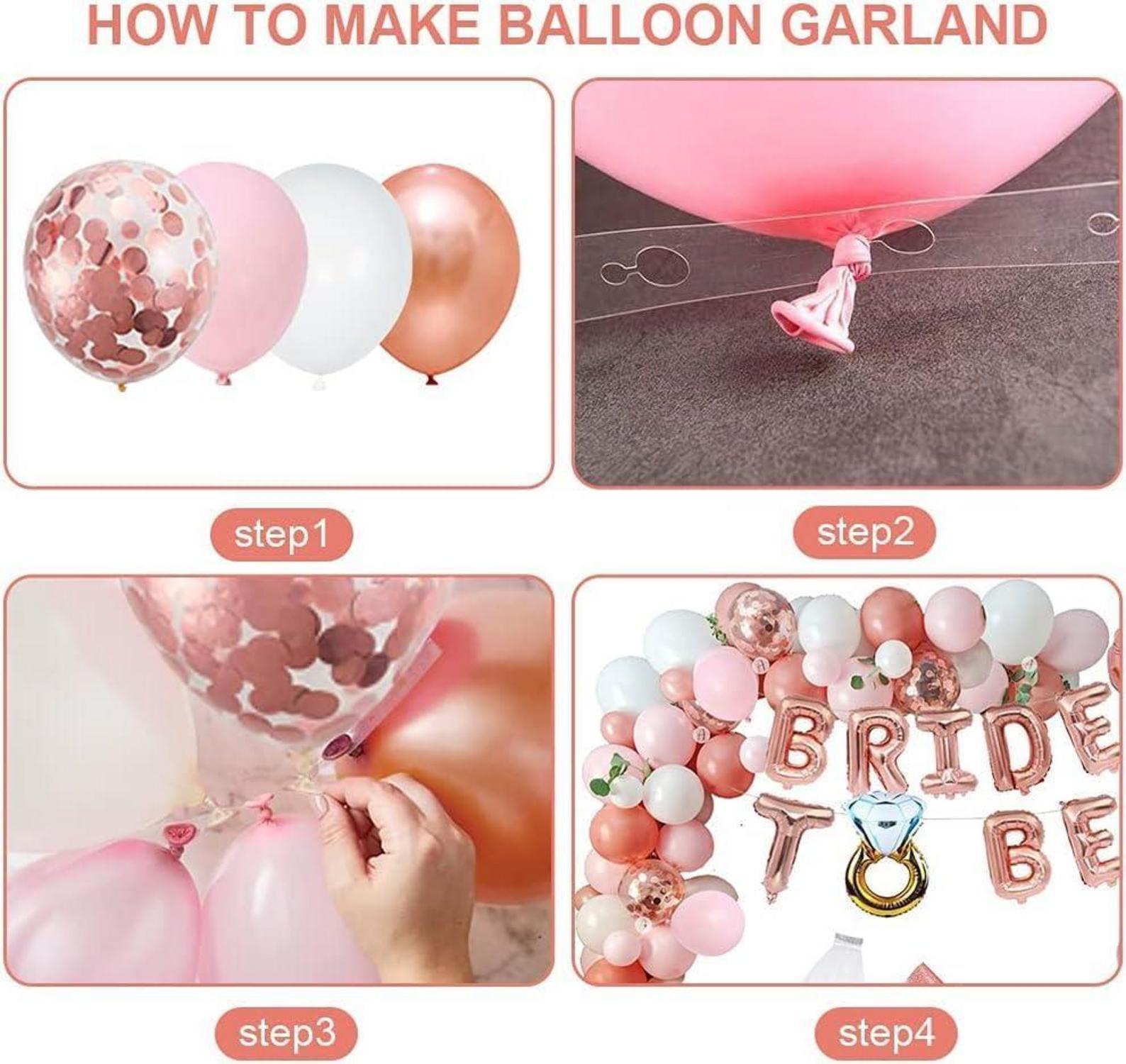 Junggesellinnenabschied Deko Set Braut Accessoires Luftballons