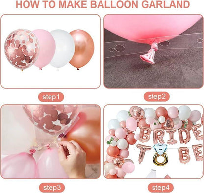 Junggesellinnenabschied Deko Set Braut Accessoires Luftballons