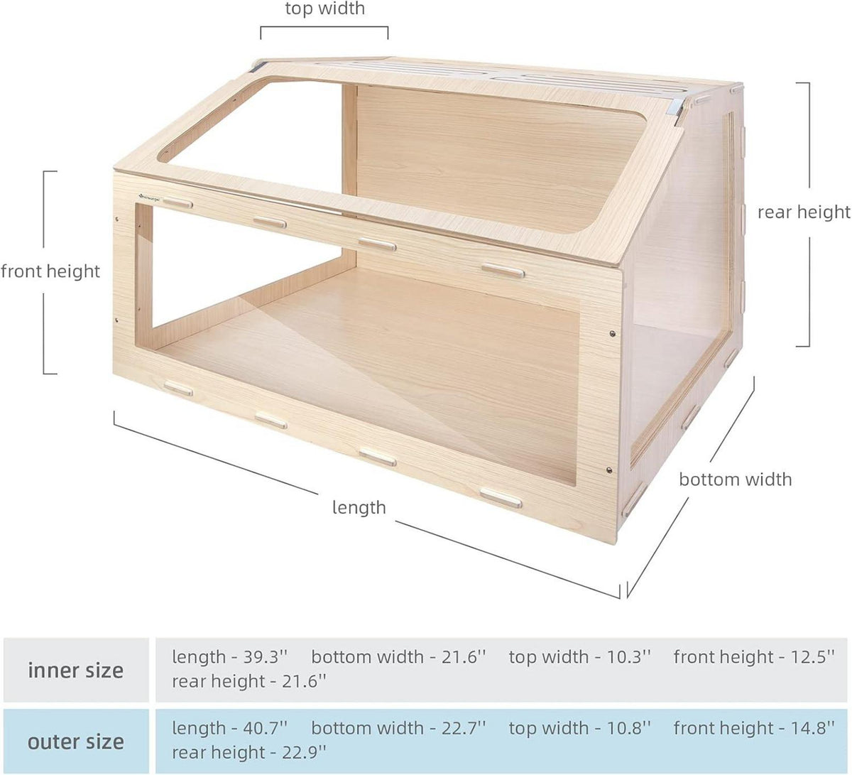 Geräumiger Niteangel Vista Hamsterkäfig MDF Aspen Kleintierkäfig 103x58x58cm
