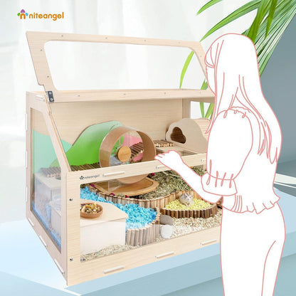 Niteangel Vista Hamsterkäfig MDF Aspen für syrische