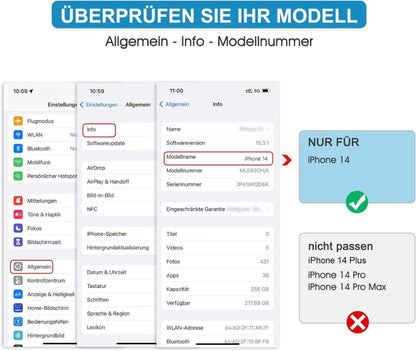 SPARIN 3 Stück Panzer Schutz Glas iPhone 14/13/13 Pro