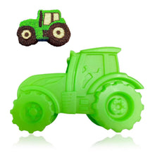 Silikon Traktor Backform 3D - Grün für Kindergeburtstagskuchen