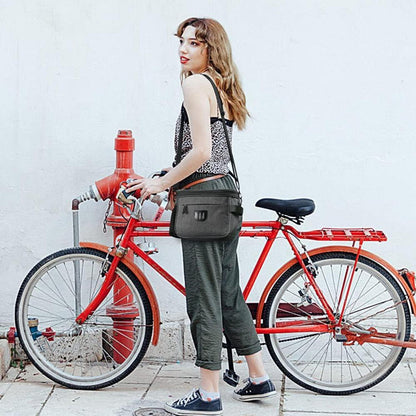 Fahrradkorb Vorne Tasche 6L Wasserdicht Touchscreen Fahrradtasche A-Schwarz
