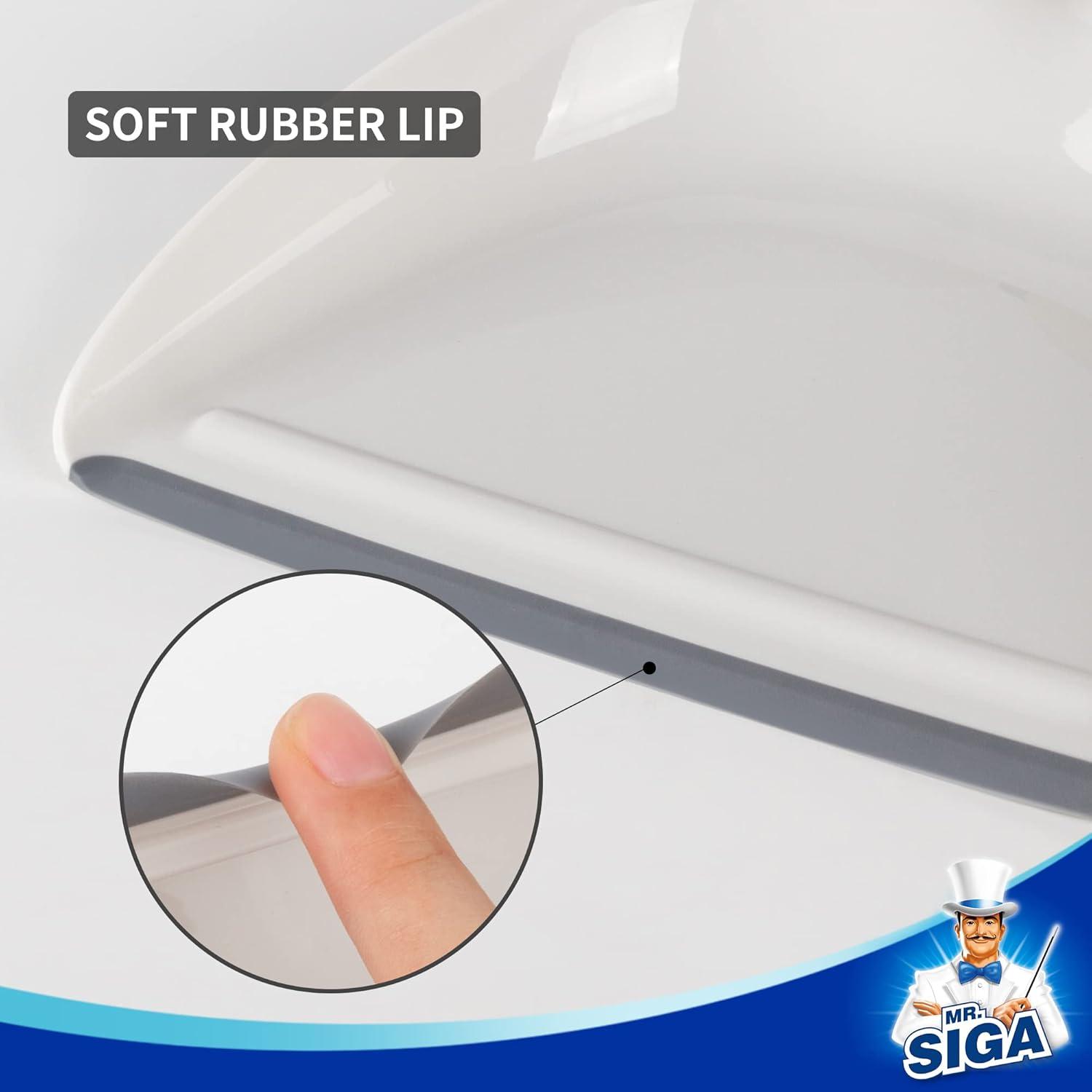 MR.SIGA Schaufel Besen Set mit Kehrblech Handfeger Bambusgriff
