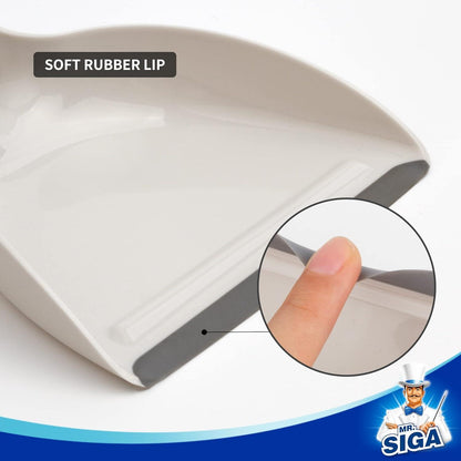 MR.SIGA Mini Kehrschaufel Bürste Set tragbar Bambusgriff 1 Set