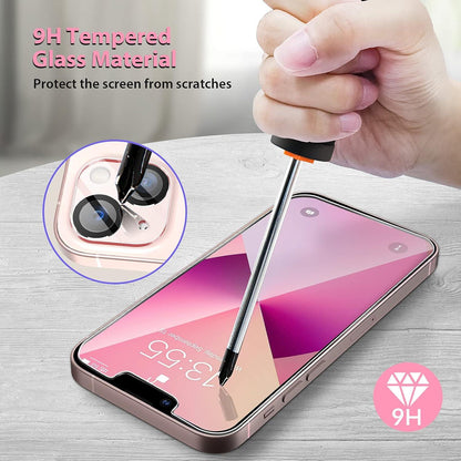 Schutzfolie für iPhone 13 Mini: 3x Glas 3x Kameraschutz