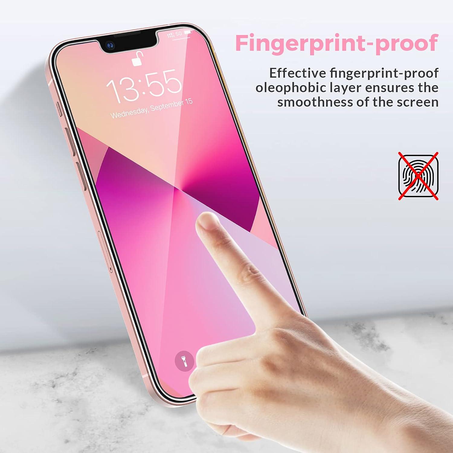 Schutzfolie für iPhone 13 Mini, 3 Stück Glasfolie und Kameraschutz, 9H Härte Panzerfolie