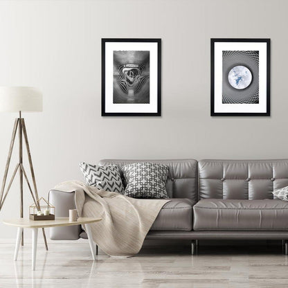 Bilderrahmen Schwarz Echtholz 30x40 cm 2er Set für