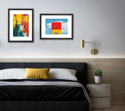 Bilderrahmen Schwarz Echtholz 30x40 cm 2er Set für