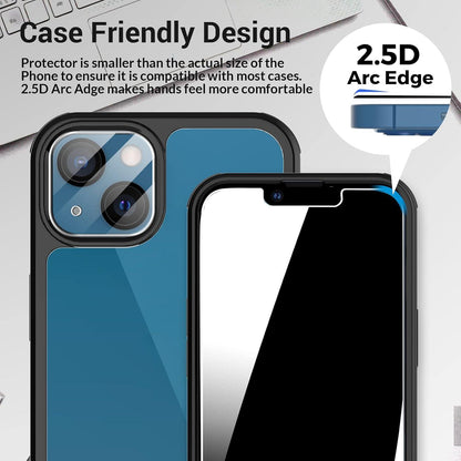 Sichtschutzfolie iPhone 13, Panzer Schutzglas, Blickschutz, Kratzschutz, Kamera Schutzfolie