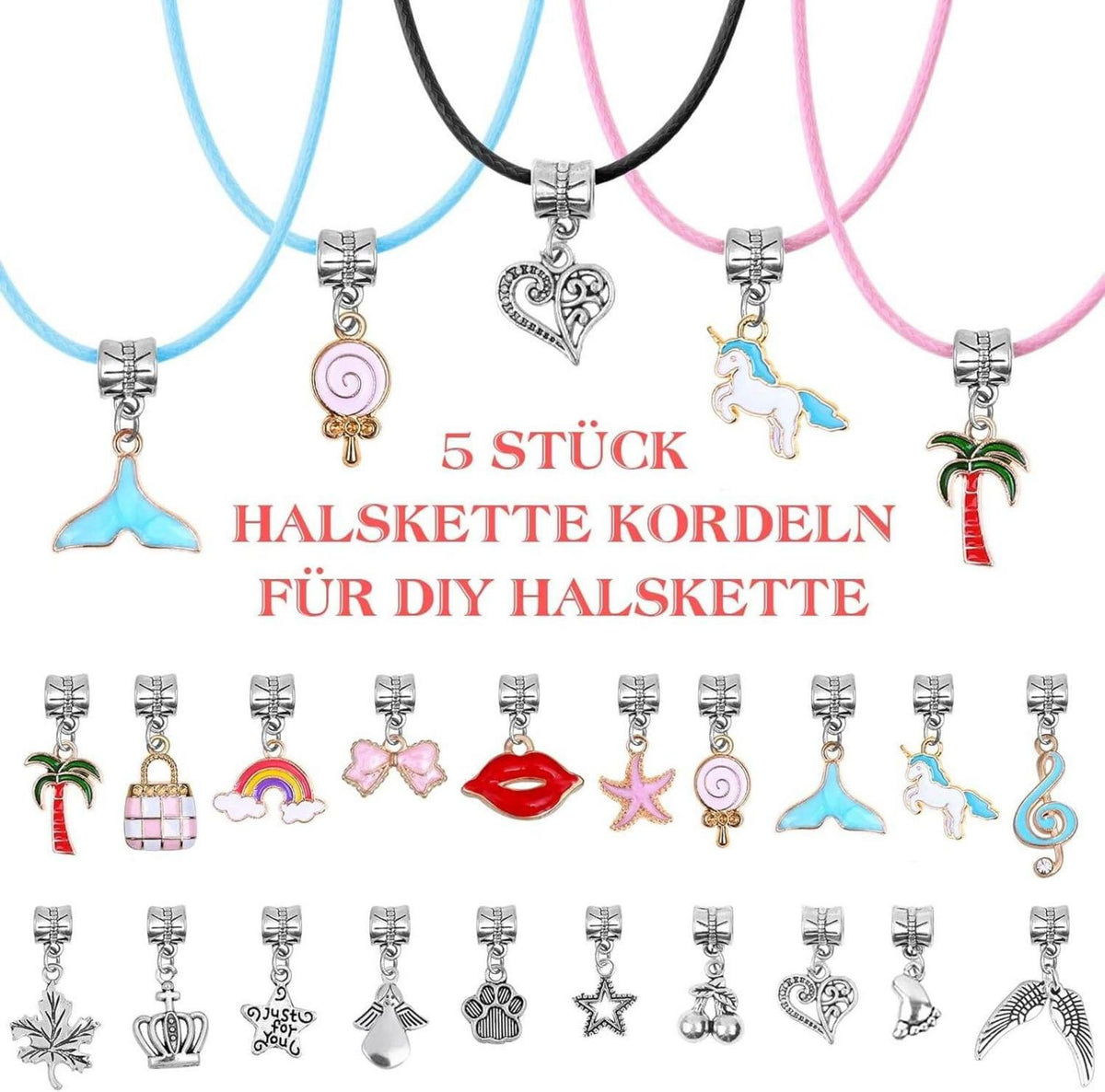 DIY Schmuck Making Kit für Mädchen - Charm Armband Set 102-teilig