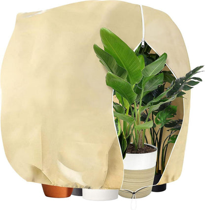 Winter Plant Protection Bag Thick XXL 120x180 cm Beige